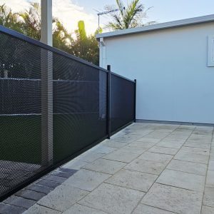 perforated pool fence
